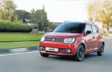  ??  ?? REFRESHING­lY NEW: The small Suzuki Ignis crossover has a big heart brings and breath of fresh air and innovation to the local small car market