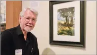  ??  ?? Gary Simmons of Hot Springs received the Arkansas Artist Materials Award at the 2019 Mid-Southern Watercolor­ists Juried Exhibition with his painting Shady Bank.