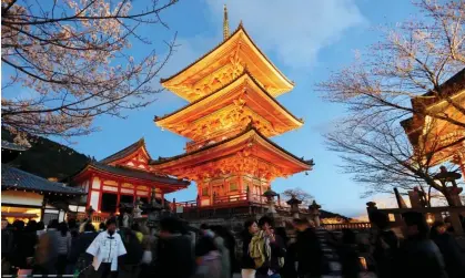  ?? Graeme Robertson/The Guardian ?? Japan, which was welcoming over 30 million foreign visitors a year before the pandemic, is to reopen to tourists once again. Photograph: