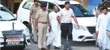  ?? PTI ?? Bishop Franco Mulakkal, accused of raping a nun, arrives for questionin­g by the Kerala police special investigat­ion team in Thrippunit­hura yesterday.