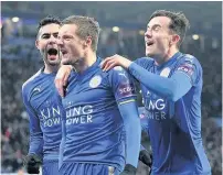  ??  ?? JAMIE’S MAGIC Puel reckons that Vardy’s record says it all