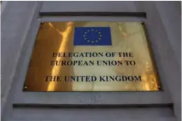  ?? ALASTAIR GRANT, AP/NTB ?? Nedgraderi­ngen av EU-ambassaden møter motbør innad i Det konservati­ve partiet.
