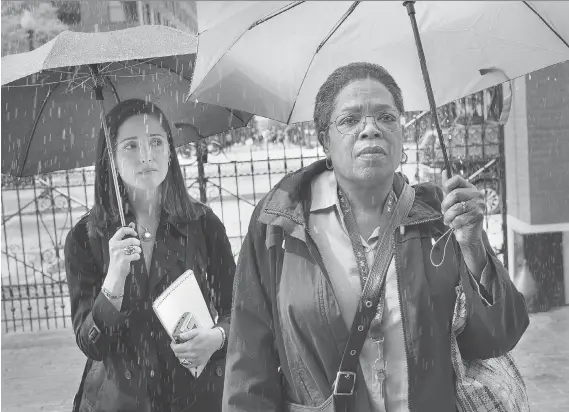  ?? PHOTOS: QUANTRELL COLBERT/HBO ?? Rose Byrne, left, and Oprah Winfrey star in the HBO docu-drama The Immortal Life of Henrietta Lacks.