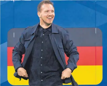  ?? FOTO: IMAGO ?? Ja zu Schwarz-Rot-Gold: Julian Nagelsmann bleibt bis 2026 Bundestrai­ner.