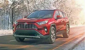  ?? TOYOTA ?? This year, Toyota revealed a redesigned version of its best-selling RAV4 sport utility vehicle, making it even more competitiv­e.