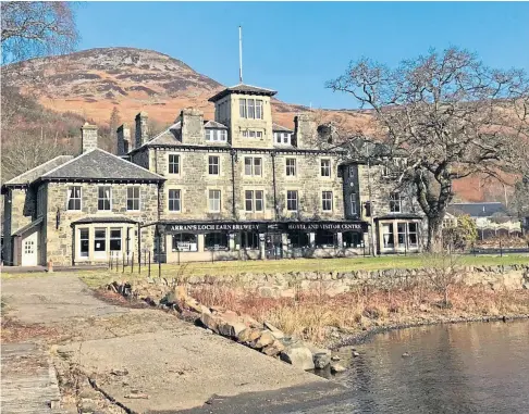  ??  ?? STUNNING SETTING: The hotel sits on the shores of Loch Earn and boasts a waterside beer garden.