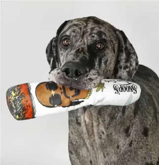  ?? Little Earth Production­s ?? The Deluxe Dog Doobie Pet Toy ($14.99) has an audio chip with Snoop Dogg's voice saying, “It's a Snoop Doggie doobie, baby. Fire it up!”