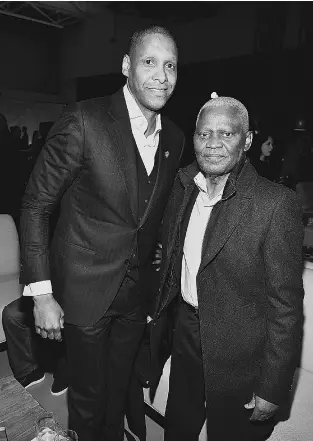  ??  ?? GM of Toronto Raptors Masai Ujiri and his father