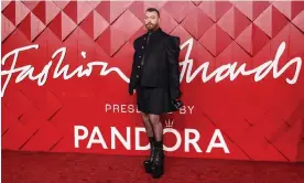  ?? Photograph: Vianney Le Caer/Invision/AP ?? Singer Sam Smith took home the cultural innovator aaward.