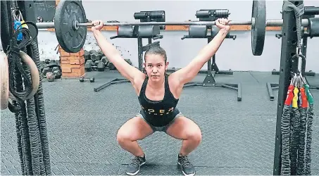  ?? FOTOS: AMÍLCAR IZAGUIRRE ?? FUERZA. Gabriela Reyes entrena en promedio cinco horas diarias para los Juegos Mundiales en Madison, Wisconsin, Estados Unidos. La cita inicia el 29 de julio.