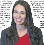  ?? Picture / Doug Sherring ?? Jacinda Ardern stopped short of calling Donald Trump a bully.