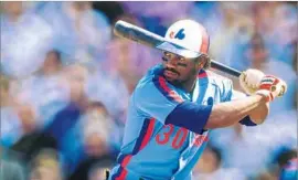  ?? Ronald C. Modra Sports Imagery/Getty Images ?? IN HIS last year on the ballot, Tim Raines is poised to finally enter Hall of Fame today, thanks in part to a new generation of sabermetri­cs-savvy baseball writers.