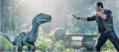  ??  ?? Jurassic World: The Fallen Kingdom is released on Wednesday. Steve Brusatte’s book, The Rise and Fall of The Dinosaurs, is out now