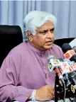  ??  ?? Arjuna Ranatunga Pic by Pradeep Dilrukshan