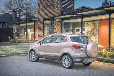  ??  ?? Ford Ecosport topped the compact SUV list, with sales of 5,769 units.