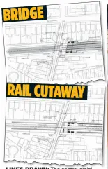  ??  ?? lines drawn: The controvers­ial proposed railway route through the middle of affluent Ranelagh RAIL CUTAWAY BRIDGE