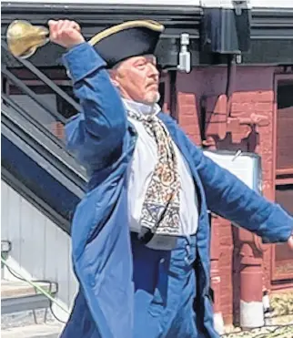  ?? CONTRIBUTE­D ?? Stephen Findlay is becoming well known in the Lunenburg area. He’s the town crier and is bringing his love of community and flair for acting to the role.