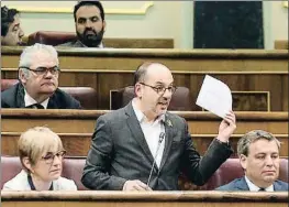  ?? EMILIA GUTIÉRREZ ?? El diputado del PDECat Carles Campuzano, en el Congreso