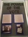  ?? PHOTO COURTESY ONEIDA COUNTY
HISTORY CENTER ?? The Oneida County History Center will exhibit “The Power of the Vote,” with an opening reception on Wednesday, Aug. 28, from 5-7p.m.