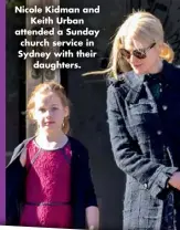 Nicole Kidman Arriving at Sunday Church Services in Sydney