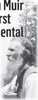 ?? John Muir pictured in 1902. Photo courtesy of the Library of Congress ??
