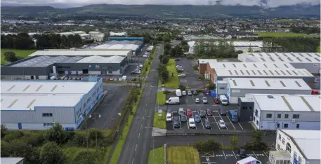  ??  ?? An aerial view shows a hive of business and innovation at Monavalley Business & Industrial Estate.