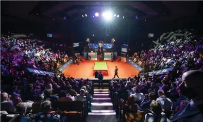  ?? Getty Images ?? The World Snooker Championsh­ip was one of the pilot events used to study the impact of large crowds returning to UK venues. Photograph: