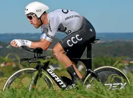  ?? GETTY IMAGES ?? Patrick Bevin is looking to improve on last year’s fourth placing at the world championsh­ips time trial.