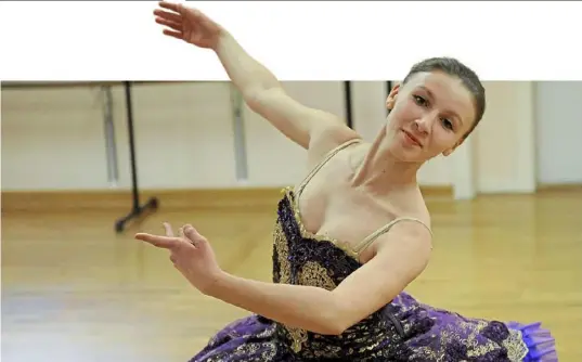  ?? Pam Panchak/Post-Gazette photos ?? Laurel Ballet dancer Katie Parker, 14, is among those performing in “The Nutcracker Ballet” at the Palace Theatre in Greensburg.