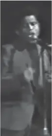  ??  ?? During James Brown’s April 5, 1968, concert performanc­e several members of the audience jumped on stage. A police officer pushed a man back. Sensing the worst, Brown stopped the band and the lights came up. Brown implored the mass of people on stage to be respectful and rejoin the audience, calming the crowd.