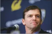  ??  ?? Cal football coach Justin Wilcox held his first practice on March 15 when the Golden Bears opened spring ball.