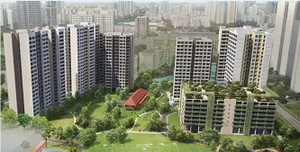  ?? PICTURES: HDB ?? The 10-ha Farrer Park Field will be redevelope­d into 1,600 HDB flats that will be integrated with existing and new sports and recreation­al facilities