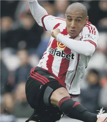  ??  ?? Wahbi Khazri scores a wonder goal for Sunderland against Chelsea back in May 2016 at the Stadium of Light.