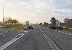  ?? KAPO ZH ?? Der Unfall auf der A 4 hat Folgen für den jungen Verursache­r.