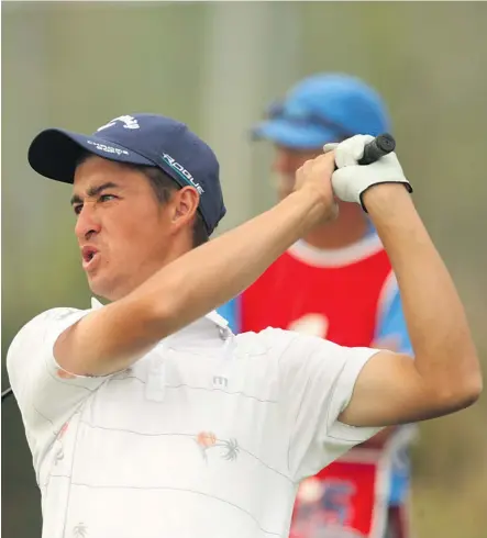  ?? JIM WELLS ?? Corey Pereira finished with a four-day total of 26 under par by sinking a short par putt to win the ATB Financial Classic at the Talons at Country Hills Golf Course in Calgary on Sunday. “And I know how cheesy that may sound, but it really did feel incredible,” he said.