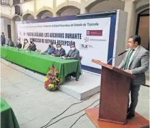  ?? /DIANA ZEMPOALTEC­A ?? Didier López aseguró que la integració­n de archivos contribuye a combatir la corrupción