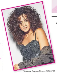  ?? Picture: BLOGSPOT ?? Taapsee Pannu.