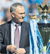  ??  ?? Leaving: Richard Scudamore will step down as the Premier League’s chief executive in December after nearly 20 years