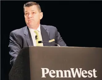  ?? Calgary Herald/files ?? Dave Roberts, CEO of Penn West Petroleum Ltd., says an audit of accounting practices uncovered issues with internal controls, something the company is moving to fix.