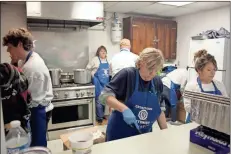  ?? Kevin Myrick ?? Optimist Club members and volunteers from the Boy Scouts and Junior Optimists at Cedartown High School served up breakfast at the annual Ham and Egg Day fundraiser in Cedartown.