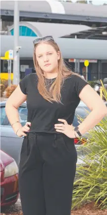  ??  ?? Melanie James and others were stung with stiff fines for parking on grassy areas near Coomera Train Station