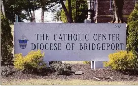  ?? Ned Gerard / Hearst Connecticu­t Media ?? The Catholic Center of the Diocese of Bridgeport, 238 Jewett Ave. in Bridgeport, has been the site of neighborho­od controvers­y.