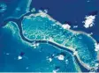  ?? Foto: Nasa, dpa ?? Das Barrier Reef – fotografie­rt aus dem Weltraum.