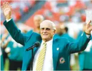  ?? AP FILE PHOTO/JEFFREY M. BOAN ?? Former Miami Dolphins football coach Don Shula died Monday at his South Florida home the team said. He was 90.