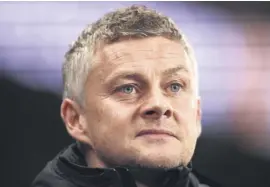  ??  ?? Man Utd manager Ole Gunnar Solskjaer