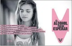  ?? CONTROLA CLUB ?? Foto de la campaña de sensibiliz­ación contra el alcohol