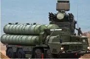  ??  ?? Russian S-400 defence system.