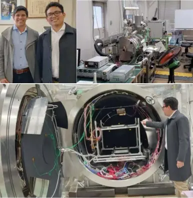  ?? ?? EN JAPÓN. Los jóvenes realizarán las pruebas al primer satélite hondureño, que será enviado al espacio.