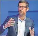  ?? REUTERS ?? Alphabet chief executive officer Sundar Pichai.