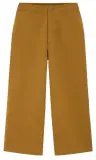  ??  ?? Wide-cropped Jersey PANTS in 37 Brown, $40, uniqlo.com.